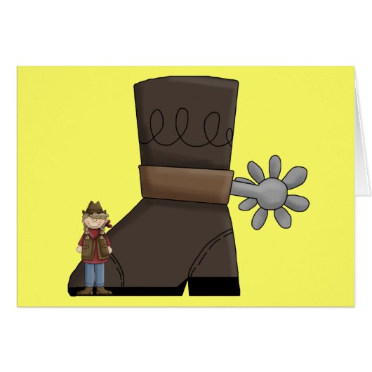 Fill Big Cowboy Boots - Country Western Blank (Front Horizontal)