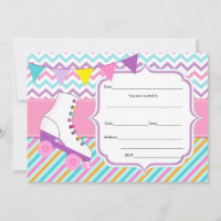 Fill in blanks invitation roller skating