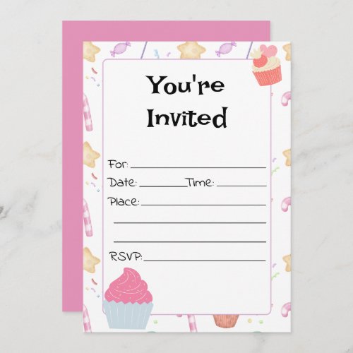 Fill In The Blank Birthday Invitation