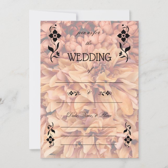 Fill in the Blank Fall Wedding Invitation  (Front)