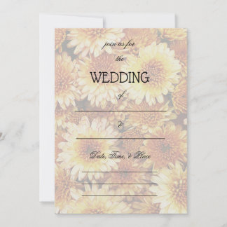 Fill in the Blank Floral Wedding Invitation