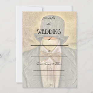 Fill in the Blank Gentleman's Wedding Invitation 