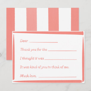 Fill-In-The-Blank "Handwritten" Thank You Notes