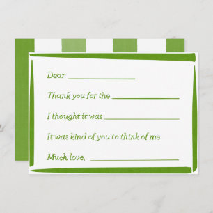 Fill-In-The-Blank "Handwritten" Thank You Notes