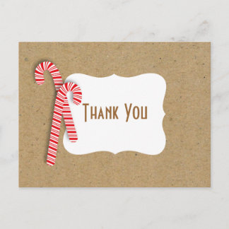 Fill in the Blank Holiday Kids Thank You Postcard
