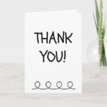 Fill In The Blank Thank You Card From Child at Zazzle