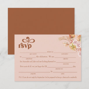 Fill-in-the-Blank w/Song Request RSVP Enclosure Invitation