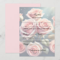 Fill In The Blank Wedding Floral Invitation