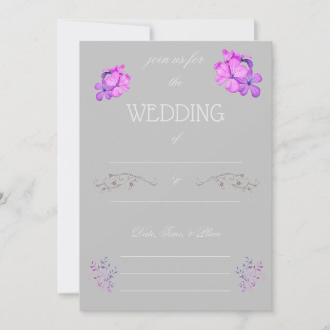 Fill in the Blank Wedding Invitation  (Front)