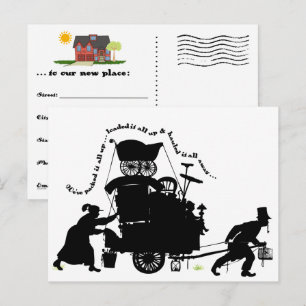 Fill-In-The-Blanks Moving Announcement Postcard