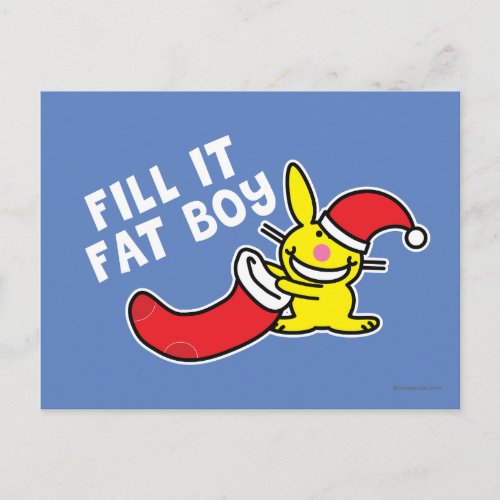 Fill It Fat Boy Postcard