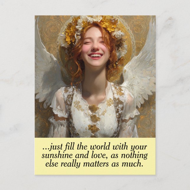 Fill the World with Love Postcard (Front)