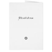 fill the world with music cards (Back)