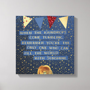 Fill The World With Sunshine Canvas Print