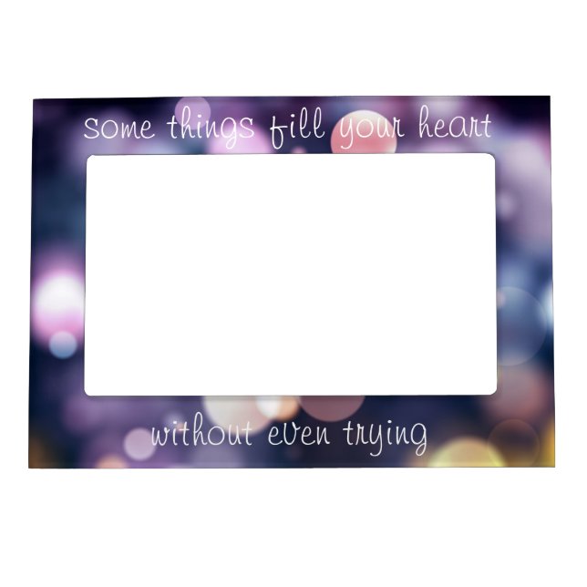 Fill Your Heart Magnetic Photo Frame (Front)