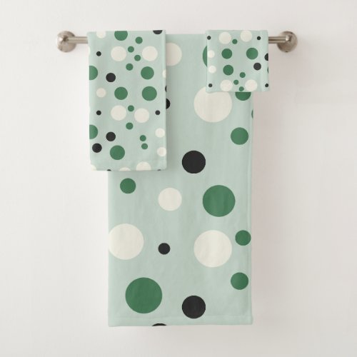 Fill your life with Joy Polka dot pattern Bath Towel Set