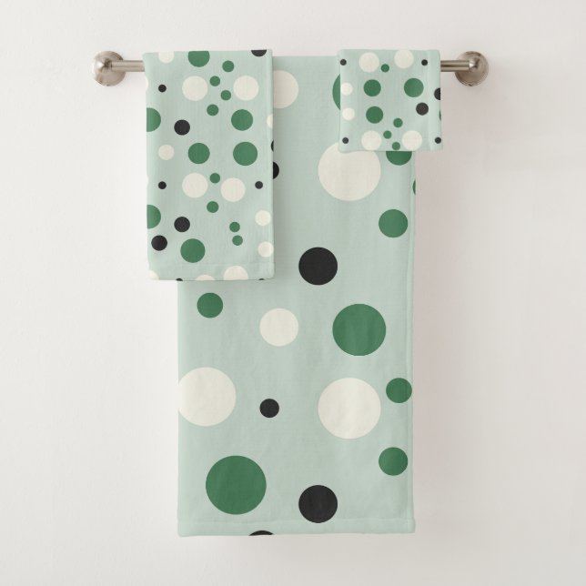 Fill your life with Joy Polka dot pattern Bath Towel Set (Insitu)