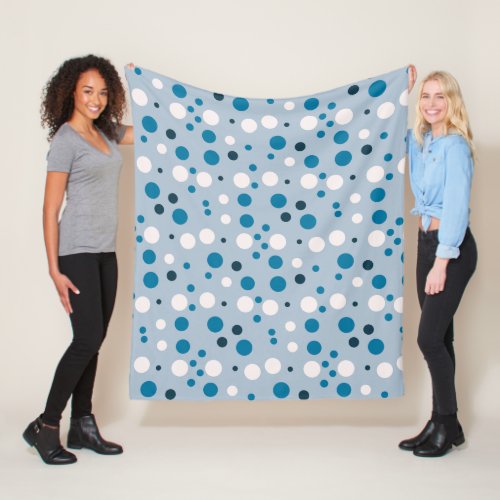 Fill your life with Joy Polka dot pattern Fleece Blanket