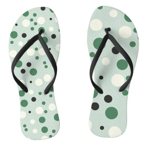 Fill your life with Joy Polka dot pattern Flip Flops