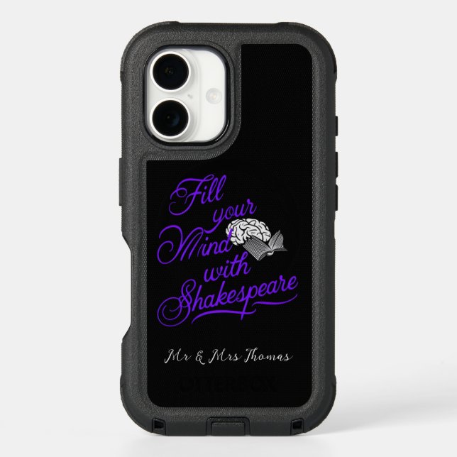  Fill Your Mind with Shakespeare The Ultimate Gift Otterbox iPhone Case (Back)