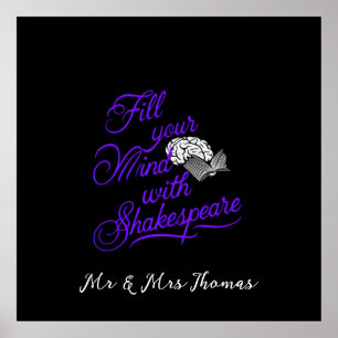  Fill Your Mind with Shakespeare The Ultimate Gift Poster