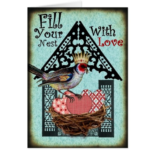 Fill Your Nest With Love Card (Front)