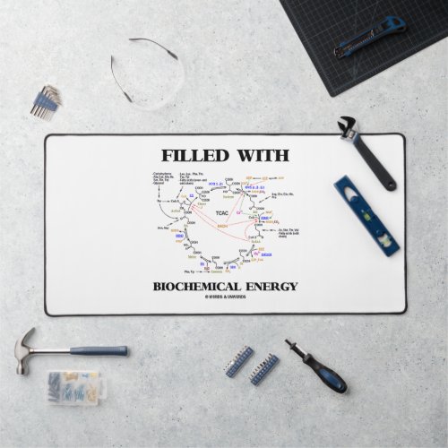 Filled With Biochemical Energy Krebs Cycle Humor Desk Mat