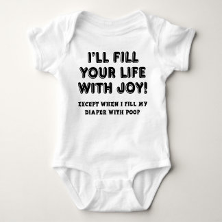 Filled With Joy And Poop Funny Romper