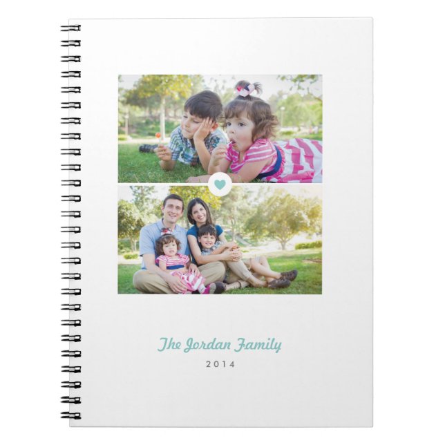 Filled with Love Journal - Aqua (Front)