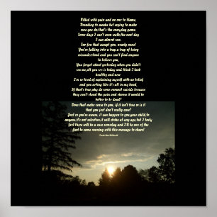 Filled with pain and no one to blame...Poster Poster