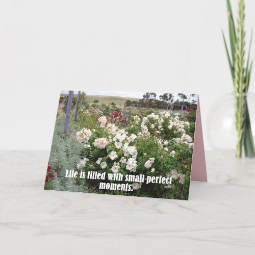 Filled With Perfect Moments Flower Garden Card