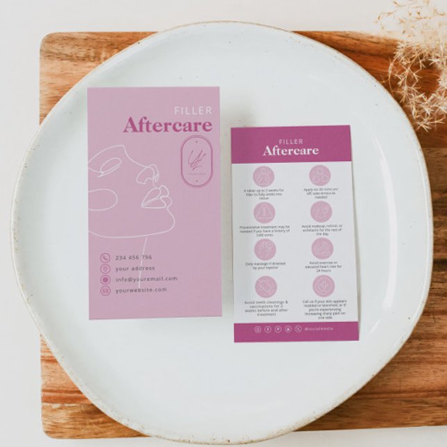 Filler Injections Aftercare Card Do Don't (Creator Uploaded)