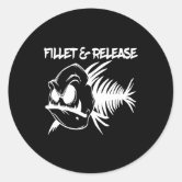 Fillet and Release Funny Fishing Sticker