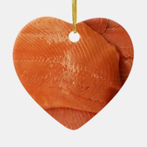 Filleted Salmon Ceramic Ornament