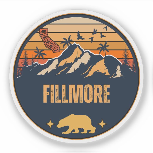 Fillmore, California Sticker (Front)