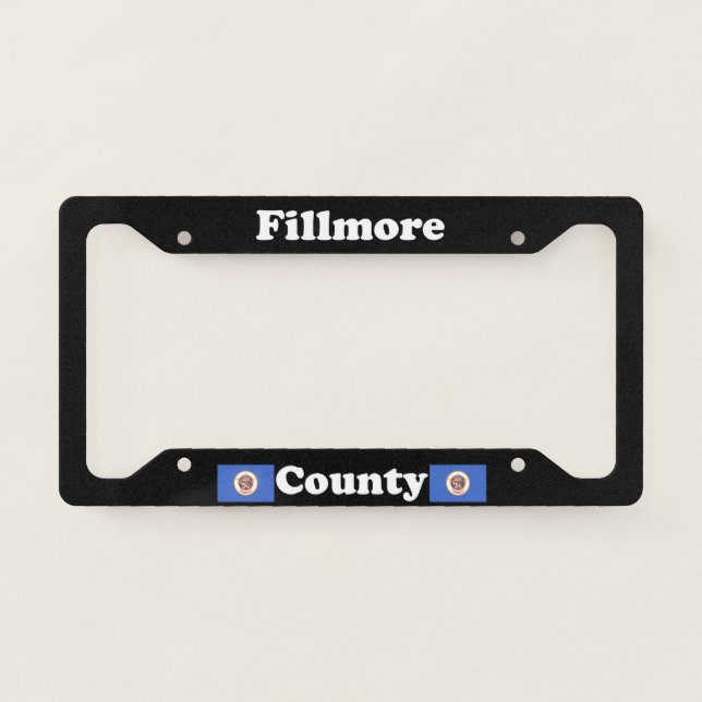 Fillmore County Minnesota LPF License Plate Frame (Front)