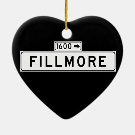 Fillmore St., San Francisco Street Sign Ceramic Ornament