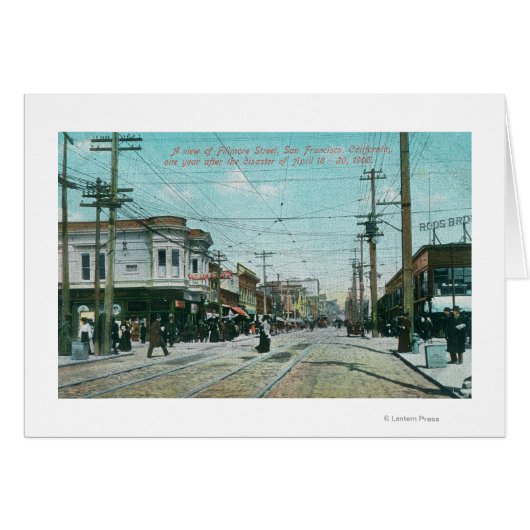 Fillmore Street View 1 Year After Fire of 1906 (Front Horizontal)