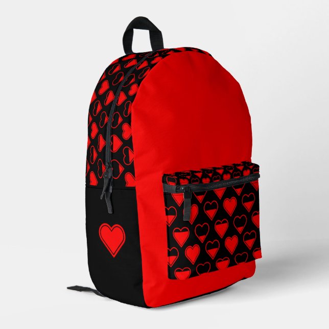 "Fills up the Heart" Design Backpack (Back Corner Left)