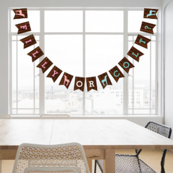 Filly Or Colt Western Style Gender Reveal  Bunting Flags by DakotaInspired at Zazzle