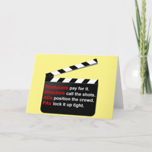 Film and Movie crew on the move for new ideas? Card