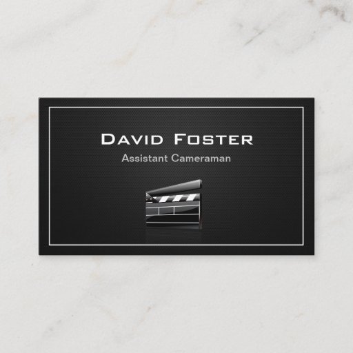 Customizable Film Assistant Cameraman Director Business Cards