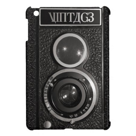 Film Camera Black Chrome Vintage Ipad Mini Case