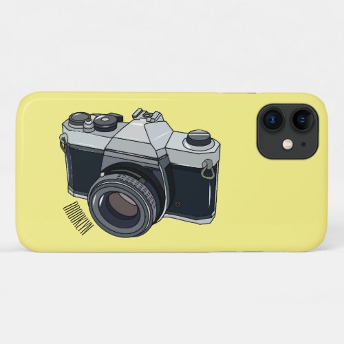 Film camera cartoon illustration iPhone 11 case