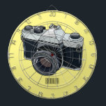 Film camera cartoon illustration dart board<br><div class="desc">Film camera cartoon illustration</div>