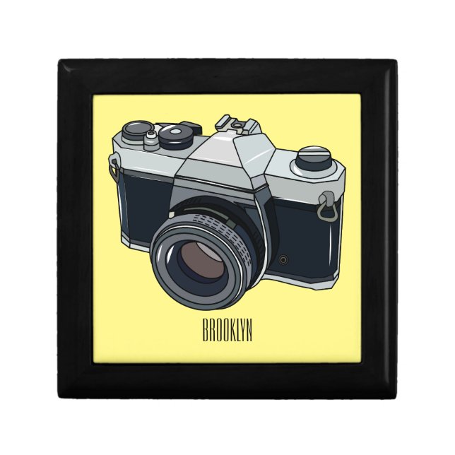 Film camera cartoon illustration gift box (Front)