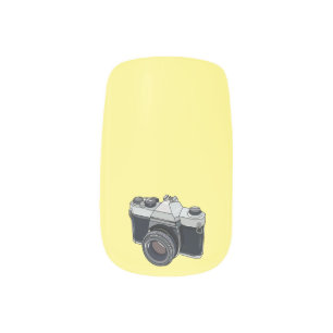 Film camera cartoon illustration minx nail art