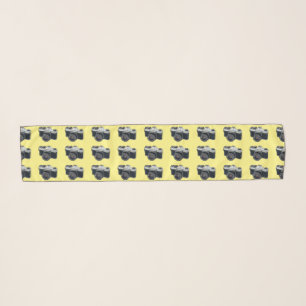 Film camera cartoon illustration scarf