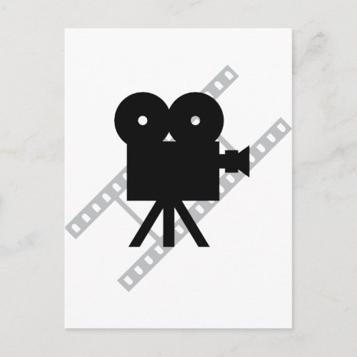 film camera icon postcard