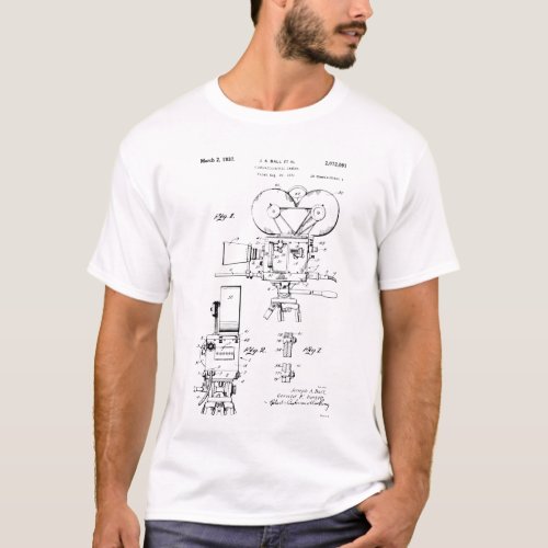 Film Camera Patent T_Shirt